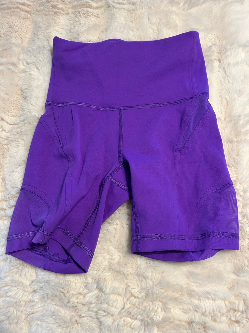 Lululemon Wunder Train High-Waist Purple Shorts